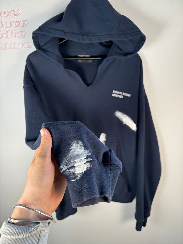 RARE FALL/WINTER 2019 "PEINTURE" HAND PAINTED LOGO HOODIE