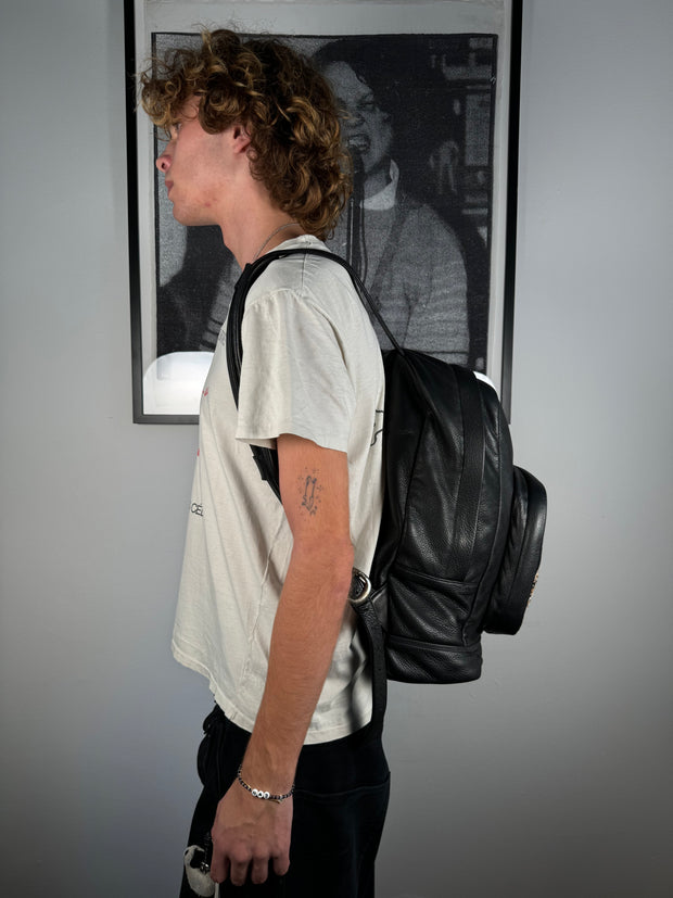INSANE VIP SPECIAL ORDER 20+ CHEETAH FUR CROSS PATCH CALFSKIN 7TH GRADE BACKPACK w/ .925 SILVER DETAILING