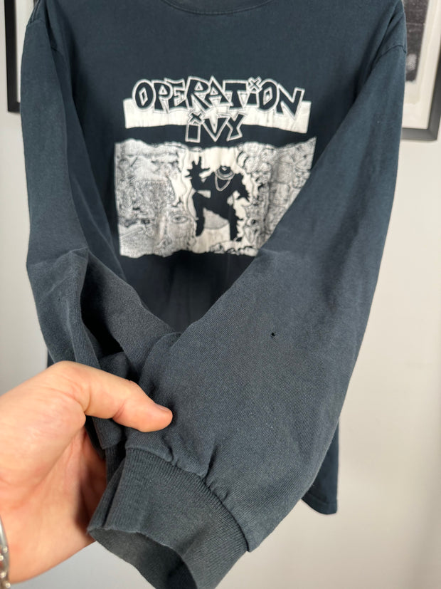 ICONIC FADED 2001 OPERATION IVY LOGO LONG SLEEVE