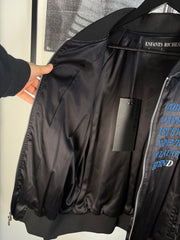 THE LAST BRAND NEW w/ TAGS ICONIC PRE-SPRING 2017 "GERMS" SILK BOMBER