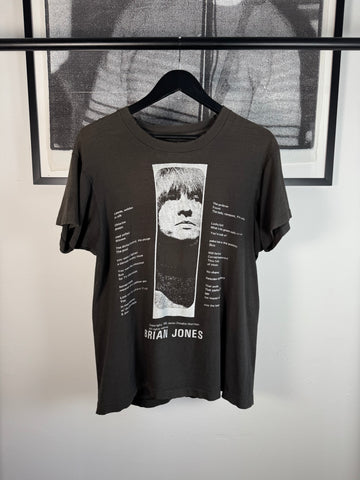 MUSEUM LEVEL CIRCA 1970-1980s "Ode to L.A. While Thinking of Brian Jones, Deceased" BRIAN JONES MEMORIAL POEM BY JIM MORISSON SHIRT