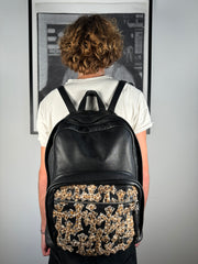 INSANE VIP SPECIAL ORDER 20+ CHEETAH FUR CROSS PATCH CALFSKIN 7TH GRADE BACKPACK w/ .925 SILVER DETAILING