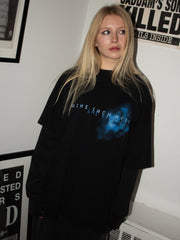 RARE 90s NINE INCH NAILS “THE FRAGILE” BLUE SMOKE NIN LOGO SHIRT