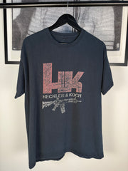 PERFECTLY DISTRESSED 90s "HK / HECHLER & KOCH" M16 SHIRT
