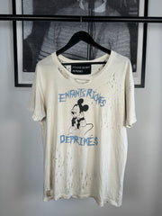 RARE GOLDEN ERA GRAIL 1 OF 25 HAND-DISTRESSED "SAD MICKEY" ANTONIOLI COLLAB SHIRT