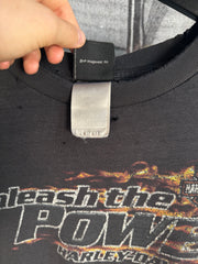 90'S THRASHED & FADED "UNLEASH THE POWER" HARLEY DAVIDSON SHIRT