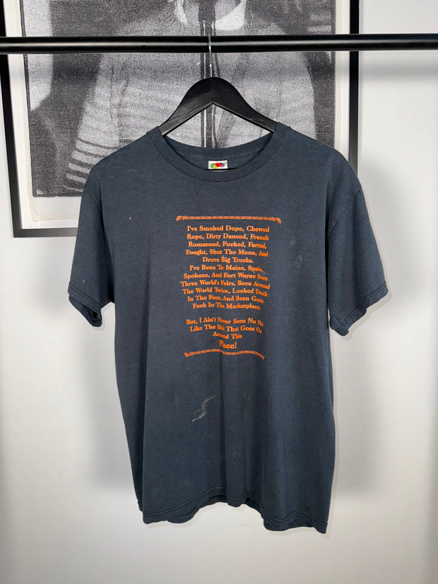INSANELY VULGAR "SMOKED DOPE / CHEWED ROPE" BIKE SHOP SHIRT