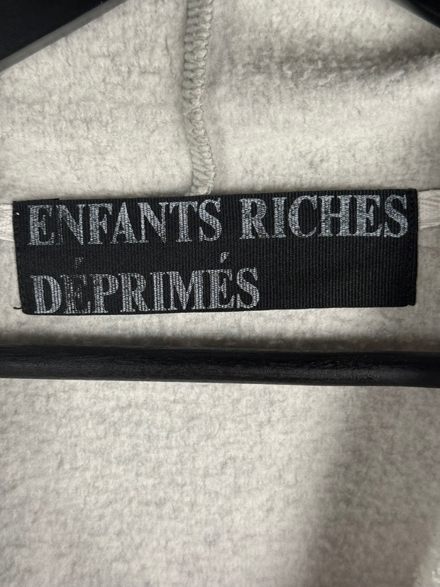 ULTIMATE GRAIL 1 of 1 AUTUMN/WINTER 2019 HAND-DRAWN “GLUE SNIFFER” D.A.R.E. PAINTED PATCHWORK HOODIE