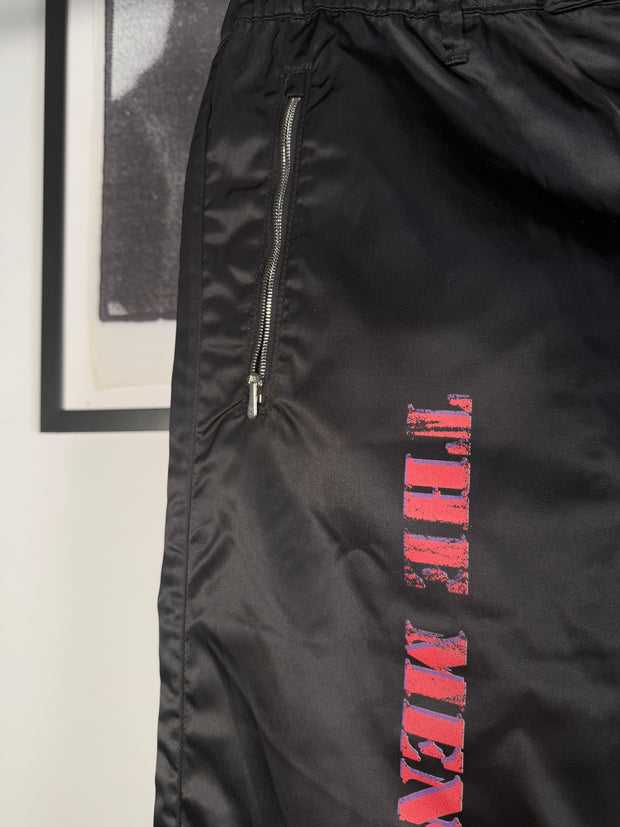 ICONIC FALL/WINTER 2019 "MENENDEZ MURDER TRIAL" ITALIAN NYLON SHOOTER PANTS