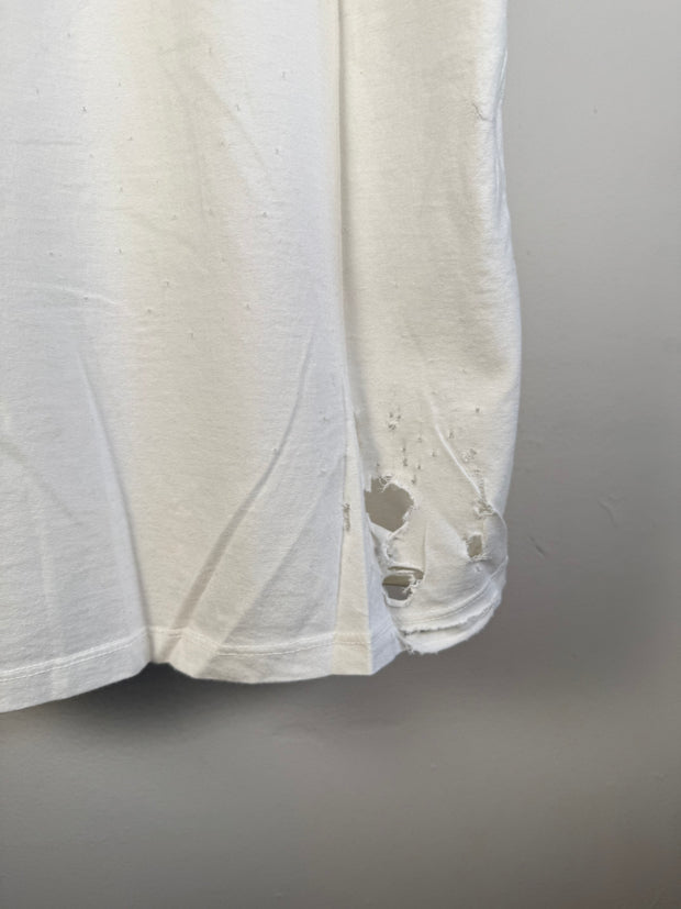 THE LAST BRAND NEW ICONIC SPRING/SUMMER 2016 "ERD" LOGO HAND DISTRESSED SHIRT