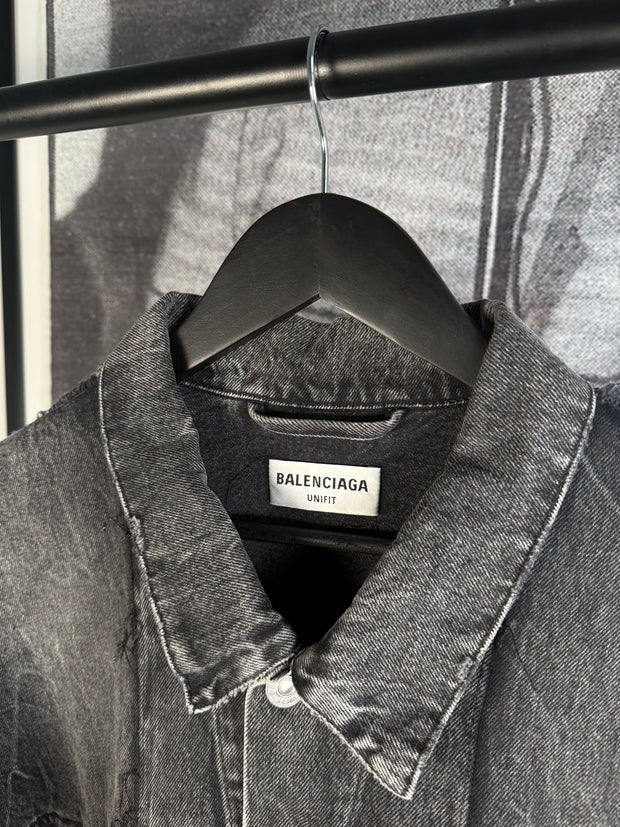 SPRING/SUMMER 2022 MARGIELA-INSPIRED RECONSTRUCTED DENIM UNIFIT JACKET