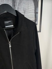 ICONIC FALL/WINTER 2023 SILK LINED LAMBSKIN SUEDE WESTERN JACKET
