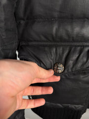 ULTIMATE GRAIL EARLY 2000's MINK COLLAR WAXED COTTON UTILITY JACKET
