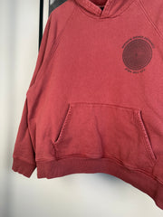 RARE SPRING/SUMMER 2020 MAROON OVER-DYED “CRY FOR HELP” MEGA OVERSIZED HOODIE