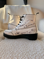 Spring/Summer 2018 “Henri’s Last Chance” Bottes En Cuir Hand-Drawn by Henri Alexander Levy