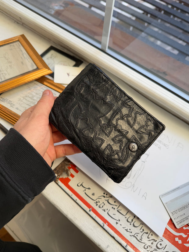 XXL 21 CEMETERY CROSS PATCH STASH WALLET w/ .925 DETAILS