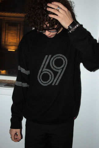 INSANE 1997 PORN STAR SKATEBOARDS WOVEN "69" SWEATER