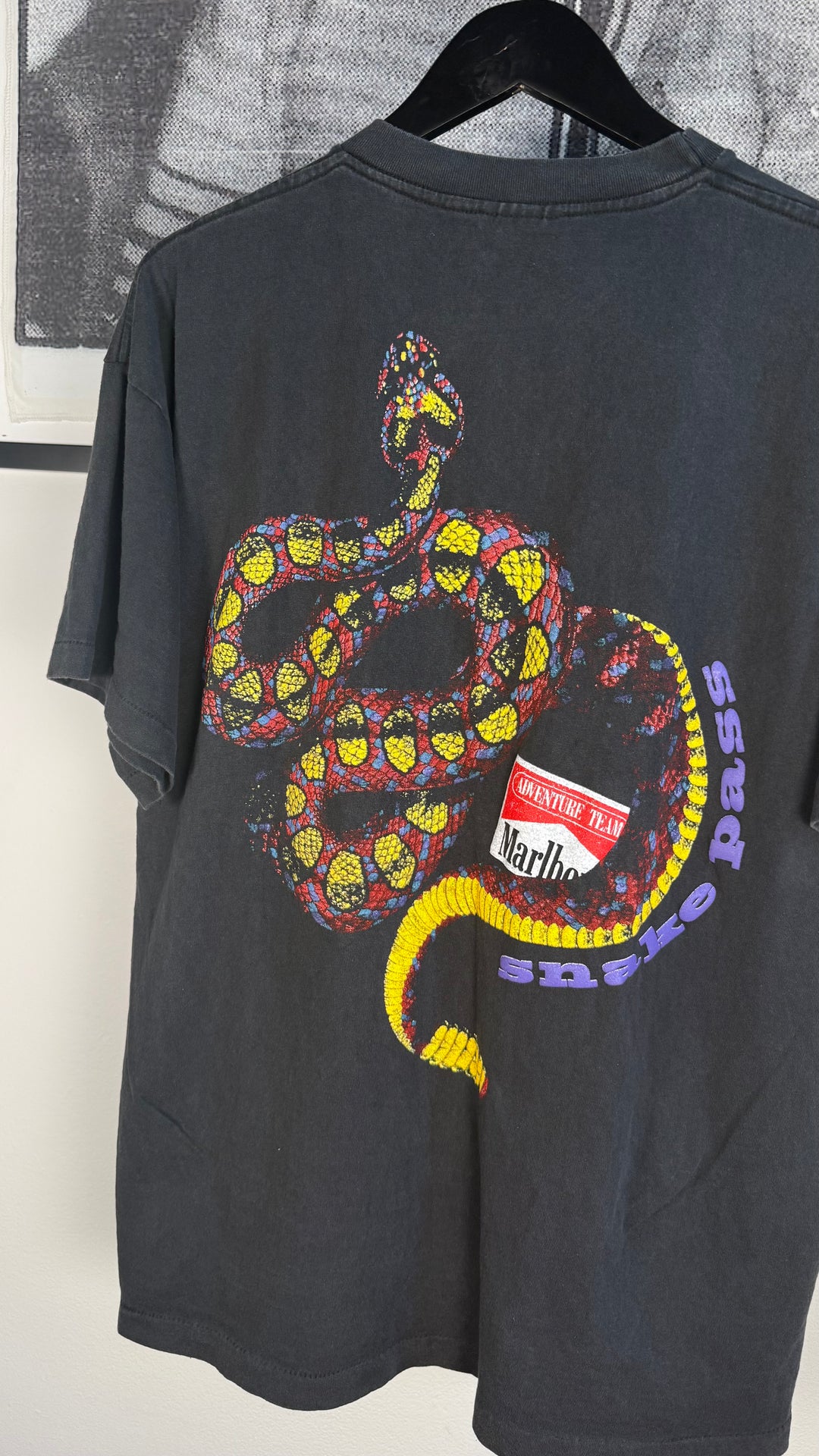 ICONIC RAREST MARLBORO SHIRT OF ALL TIME: 90s FADED SNAKE PASS