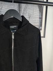 ICONIC FALL/WINTER 2023 SILK LINED LAMBSKIN SUEDE WESTERN JACKET