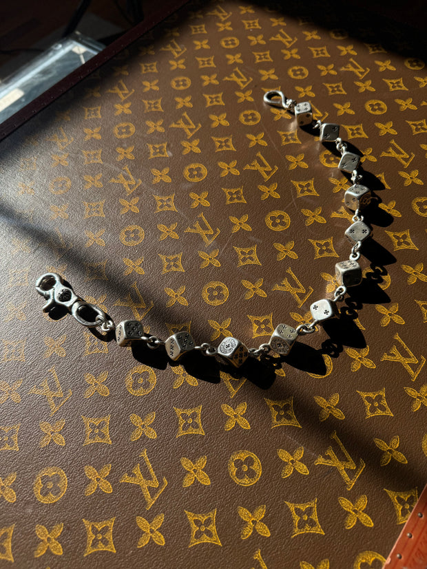 ULTIMATE GRAIL SPECIAL ORDER 18 INCH .925 SILVER "DICE" WALLET CHAIN