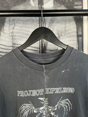 UNBELIEVABLE 2002 DENTAL FLOSS REPAIRED SWEDISH HARDCORE PUNK "PROJECT HOPELESS" SHIRT