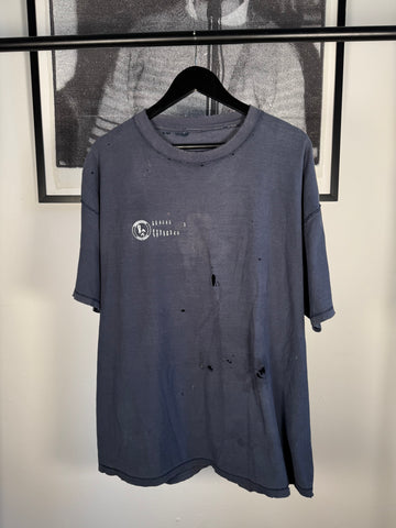 THRASHED GRAIL ERD STYLE "TERRORISTS GENETIQUES / SAINT WITH ACNE" INSIDE OUT SHIRT