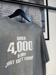 INSANE 90s PLAN B SKATEBOARDS RARE "WHEN 4,000 A DAY JUST ISN'T ENOUGH" SHIRT