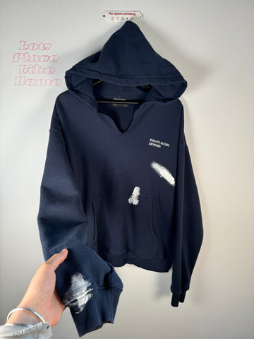 RARE FALL/WINTER 2019 "PEINTURE" HAND PAINTED LOGO HOODIE