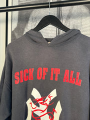 VINTAGE GRAIL 90's SICK OF IT ALL NY "WHEN THE PAIN STRIKES" HOODIE
