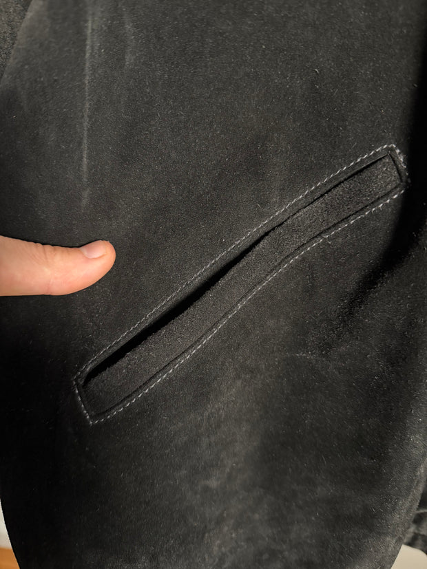 ULTIMATE CHROME GRAIL 1991 SUEDE .925 SILVER CUFF WESTERN FLEUR JACKET