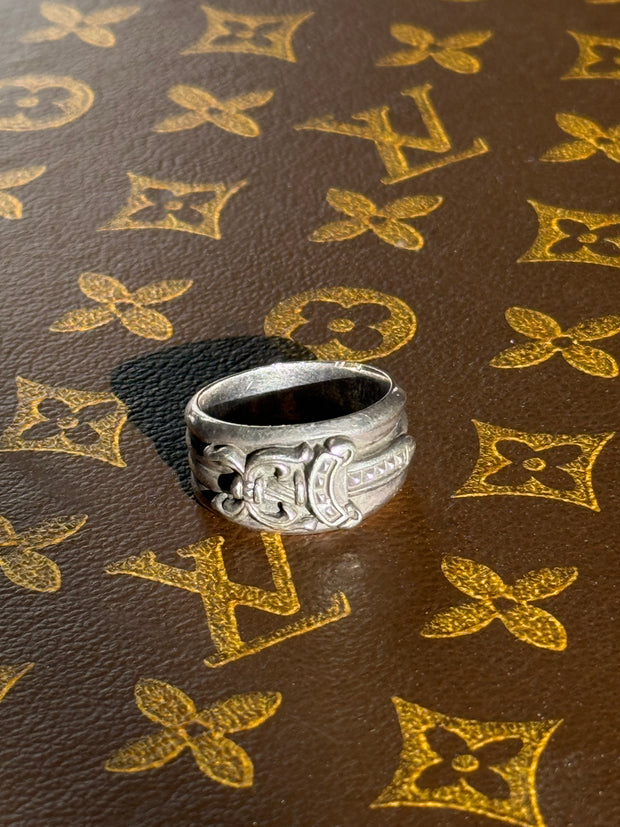 BEAUTIFULLY ICONIC EARLY 2000's DAGGER RING w/ PERFECT PATINA