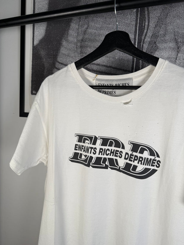 THE LAST BRAND NEW ICONIC SPRING/SUMMER 2016 "ERD" LOGO HAND DISTRESSED SHIRT