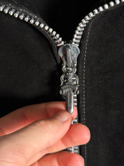 ULTIMATE CHROME GRAIL 1991 SUEDE .925 SILVER CUFF WESTERN FLEUR JACKET