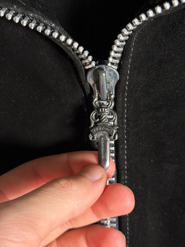 ULTIMATE CHROME GRAIL 1991 SUEDE .925 SILVER CUFF WESTERN FLEUR JACKET
