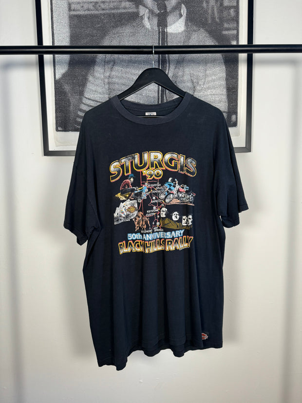 1990 HARLEY DAVIDSON STURGIS MOTORCYCLE BLACK HILLS RALLY IN ATHLETE SIZE
