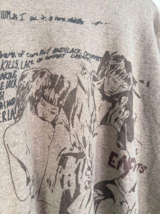 RARE FALL/WINTER 2021 “DRAMA OF OPIUM” MERINO WOOL SWEATER