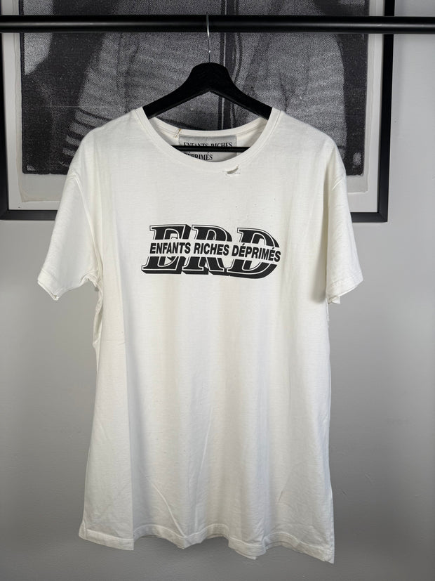 THE LAST BRAND NEW ICONIC SPRING/SUMMER 2016 "ERD" LOGO HAND DISTRESSED SHIRT