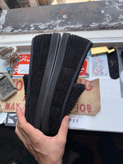 RARE 2025 DAGGER LOGO .925 SILVER CORDUROY MULE SLIPPERS w/ ORIGINAL BOX & RECEIPT (43)