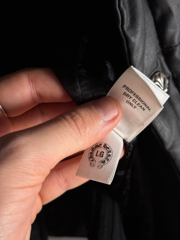 ULTIMATE GRAIL EARLY 2000's MINK COLLAR WAXED COTTON UTILITY JACKET