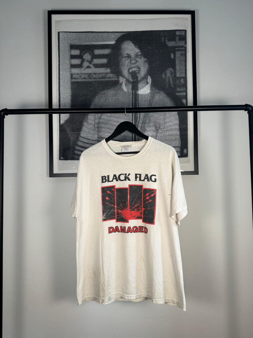 GRAIL 90'S AGED BLACK FLAG DAMAGED SHIRT – Low Place Like Home