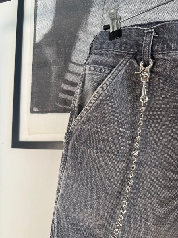 ULTIMATE GRAIL LONGEST SIZE 2022 VIP SPECIAL ORDER 26-LINK CROSS BALL WALLET CHAIN IN .925 SILVER