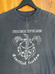 UNBELIEVABLE 2002 DENTAL FLOSS REPAIRED SWEDISH HARDCORE PUNK "PROJECT HOPELESS" SHIRT