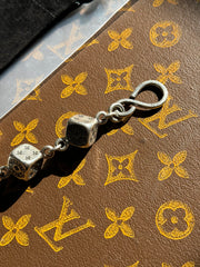 ULTIMATE GRAIL SPECIAL ORDER 18 INCH .925 SILVER "DICE" WALLET CHAIN