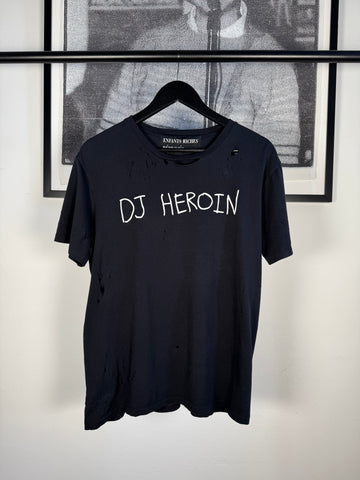 OG 2014 “DJ HEROIN” HAND THRASHED & DISTRESSED PAPER THIN SHIRT