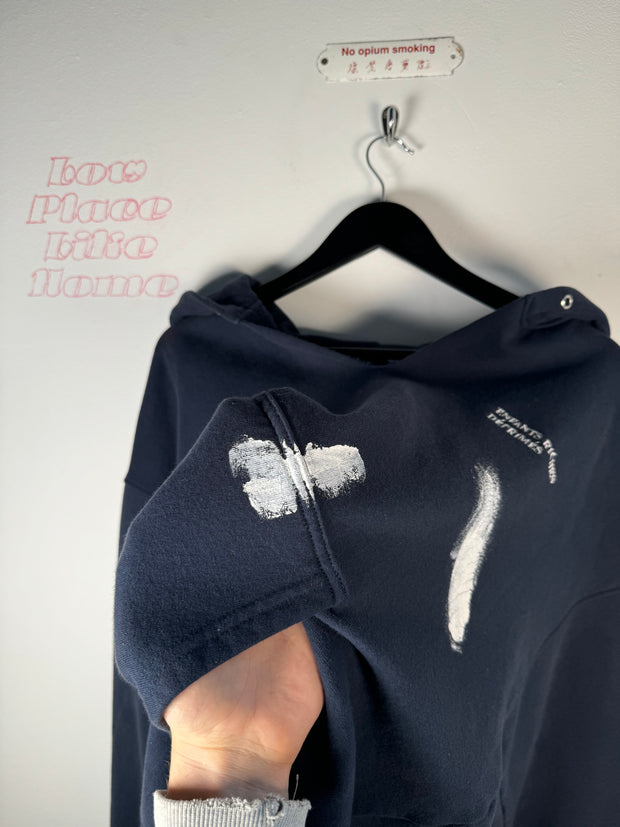 RARE FALL/WINTER 2019 "PEINTURE" HAND PAINTED LOGO HOODIE