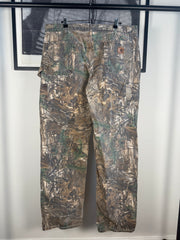 PERFECTLY WORN IN ERD REFERENCE 90s CARHARTT REAL TREE CAMO CARPENTER PANTS
