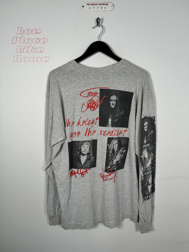 GRAIL 90'S GERMAN BLACK METAL "SODOM" LONG SLEEVE SHIRT
