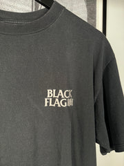 VINTAGE FADED HEAVYWEIGHT "BLACK FLAG" EMBROIDERED SHIRT