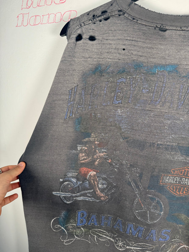 90's ULTRA-FADED HARLEY DAVIDSON BAHAMAS TEE