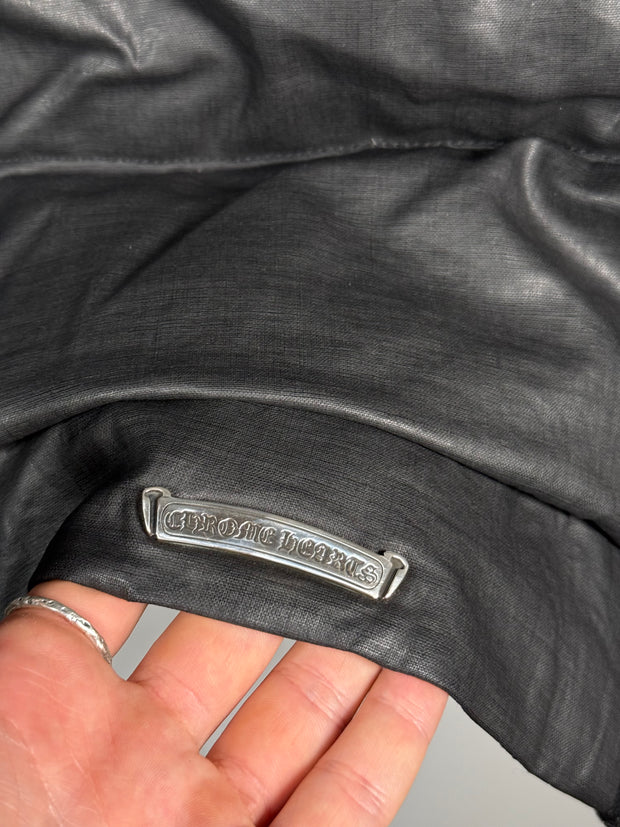 ULTIMATE GRAIL EARLY 2000's MINK COLLAR WAXED COTTON UTILITY JACKET